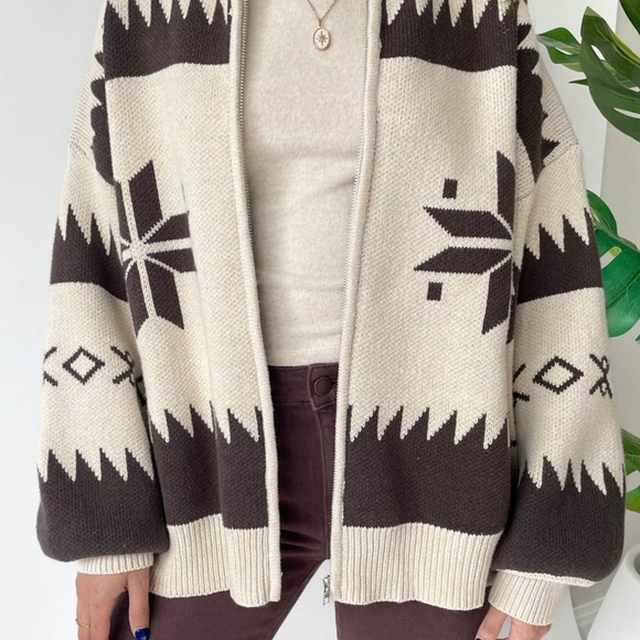 Grey Bandit Desert Nights Zip Up Sweater - Picture 2 of 3